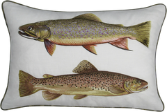 Remarkable Trout - Embroidered Pillow Covers