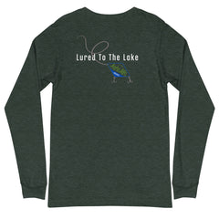 Lured to the Lake - Sylvan Lake Compass - Custom Long Sleeve