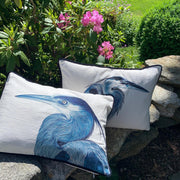 Beautiful Heron - Embroidered Pillow Covers