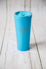 24oz insulated lake life brand drink tumbler